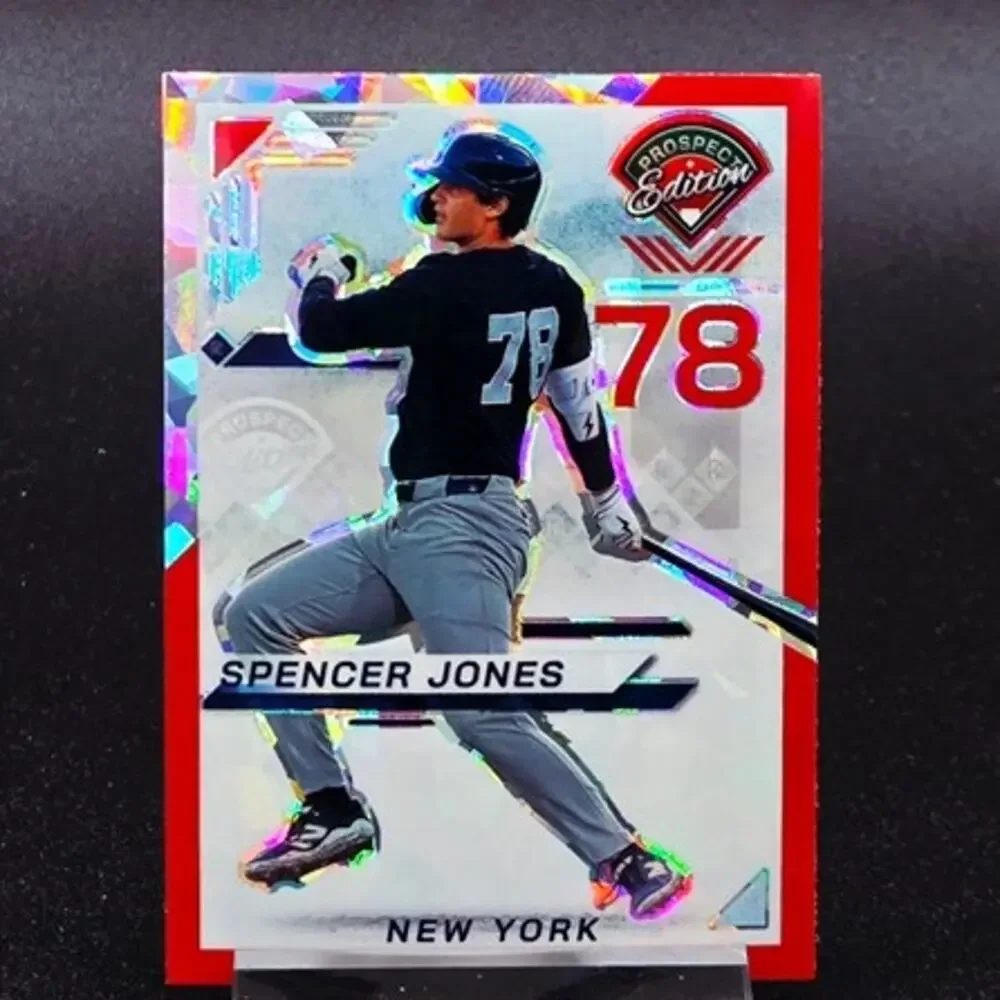 Spencer Jones Holo Red Ice Rockets Rated Prospect New York Yankees Top Prospect